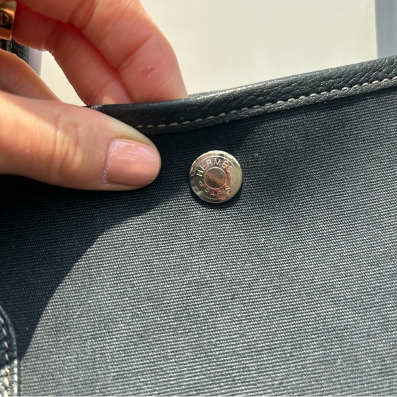 HERMÈS Black Large Garden Party 36 Canvas Bag - Picture 12 of 12